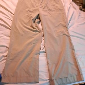 Lane bryant 24 Long Cuffed Tan trousers